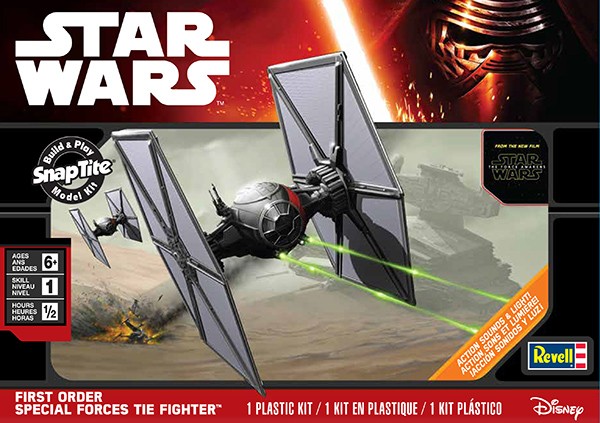 Star Wars The Force Awakens: First Order Special Forces Tie Fighter w/Sound & Lights (Snap)